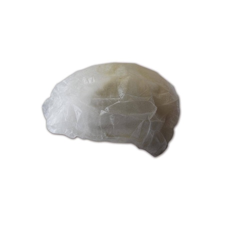 EconoWear White Polypropylene Hair Cap, 100dispenser, 100PK